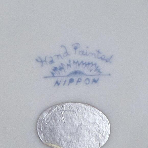 Antique Hand Painted Nippon Porcelain Trinket/ Lidded Bowl- Mint Late1890s-1900s - Picture 7 of 7